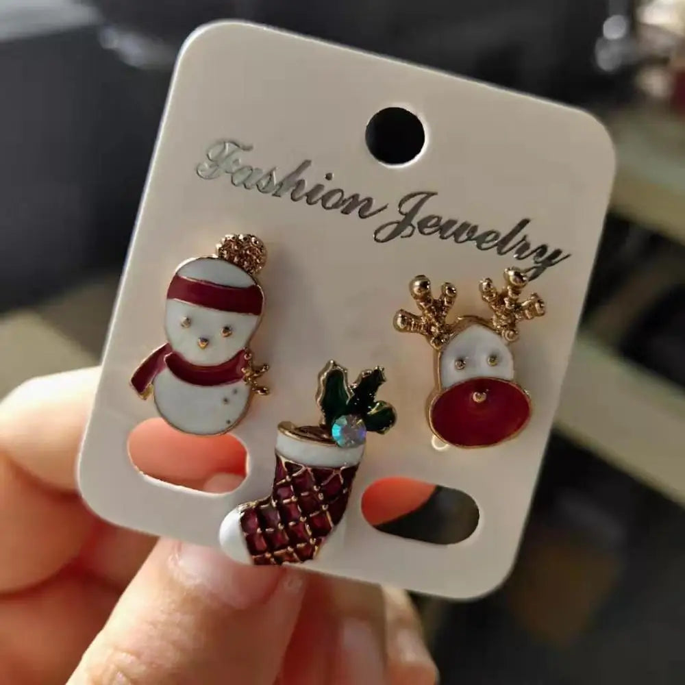 Christmas Small Brooches Set for Gifts