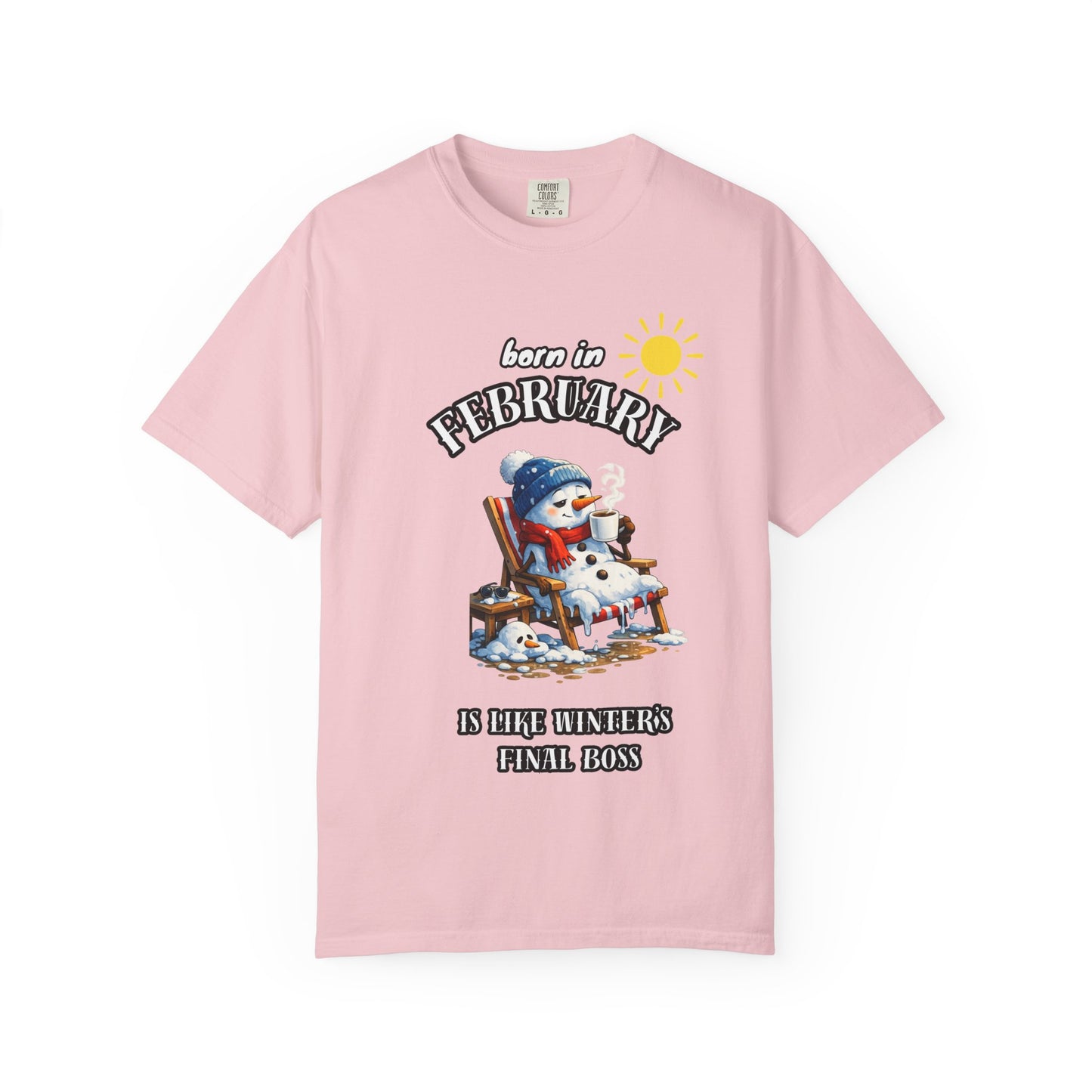 Born in February is like winter’s final boss T-shirt for Birthday