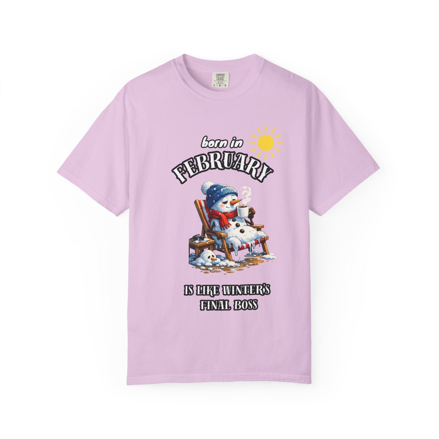 Born in February is like winter’s final boss T-shirt for Birthday