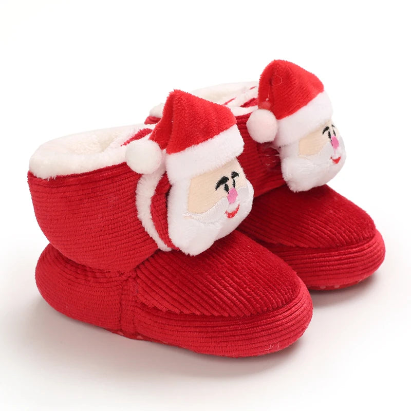 Warm and Stylish Baby First Christmas Anti-Slippery Shoes- Gift for a Baby
