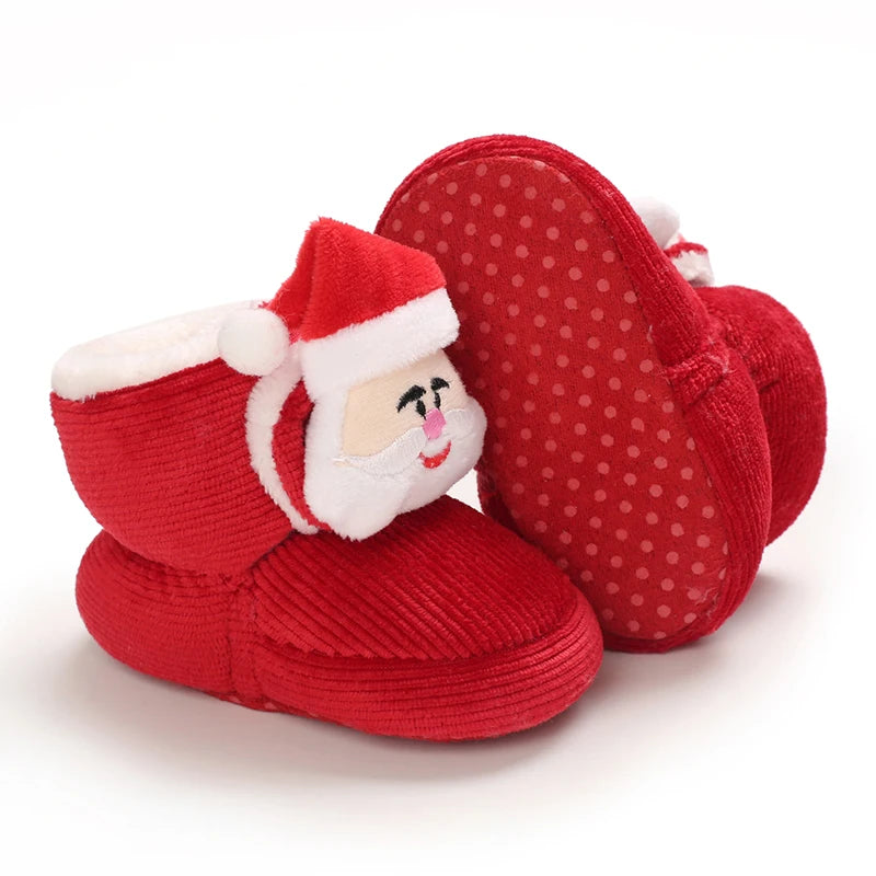 Warm and Stylish Baby First Christmas Anti-Slippery Shoes- Gift for a Baby