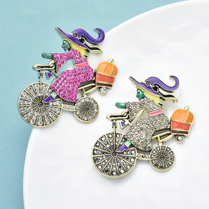 Colorful witch for Halloween party