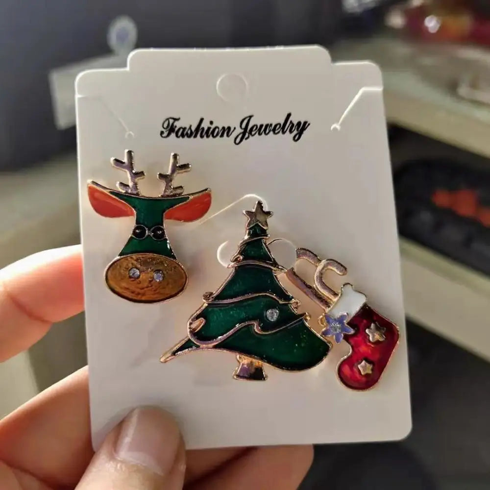 Christmas Small Brooches Set for Gifts