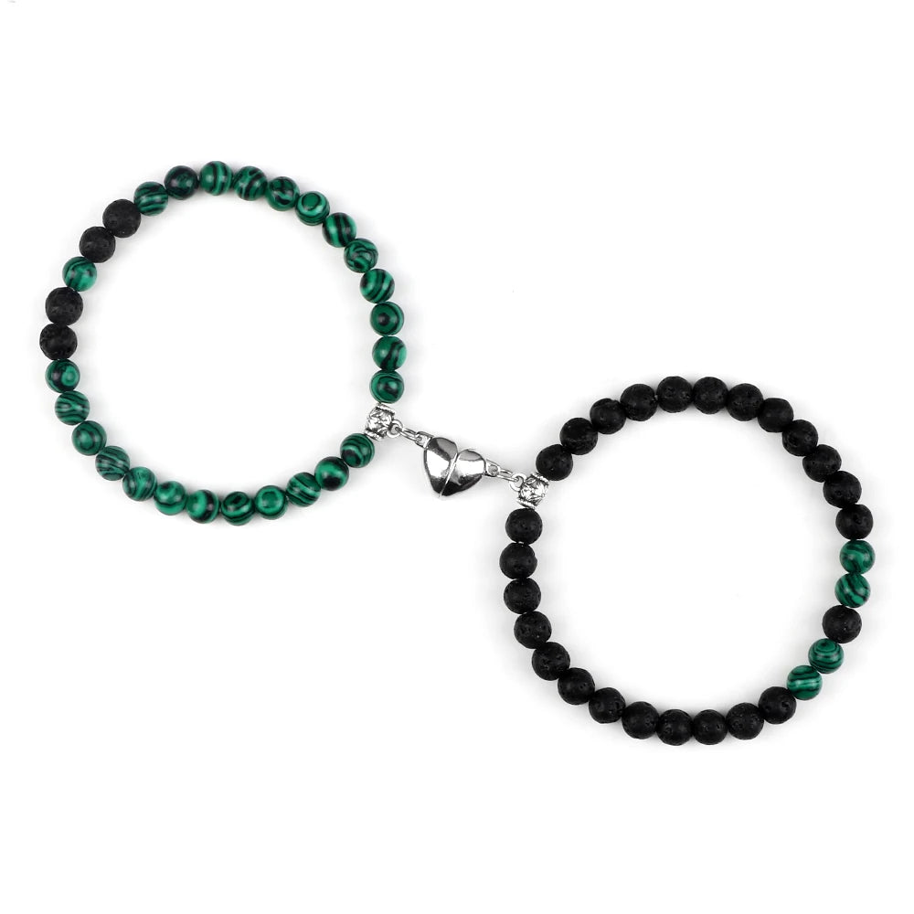 Black and green bracelets gift set for LDR