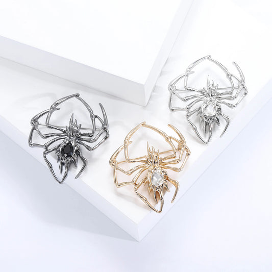 Crystal Big Spider Brooche