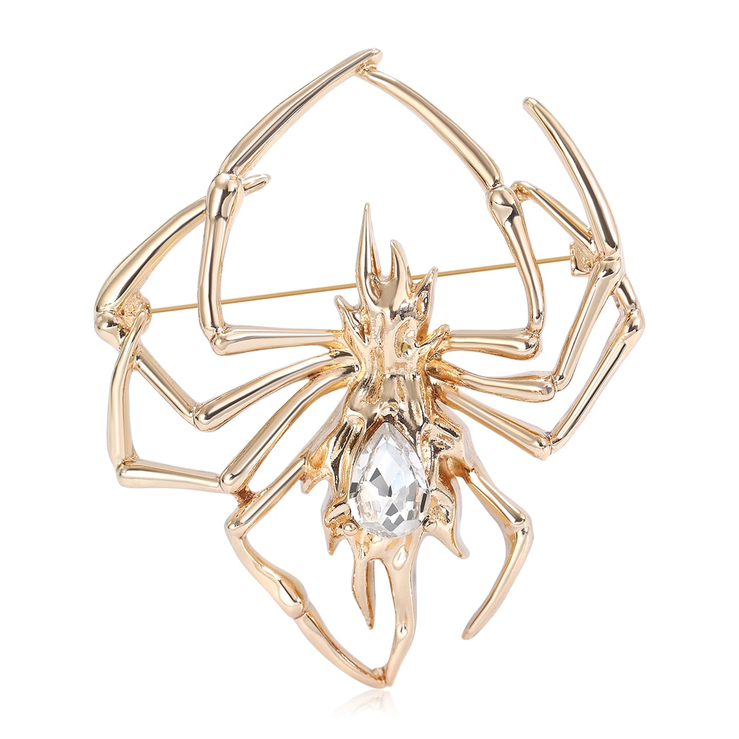 Crystal Big Spider Brooche