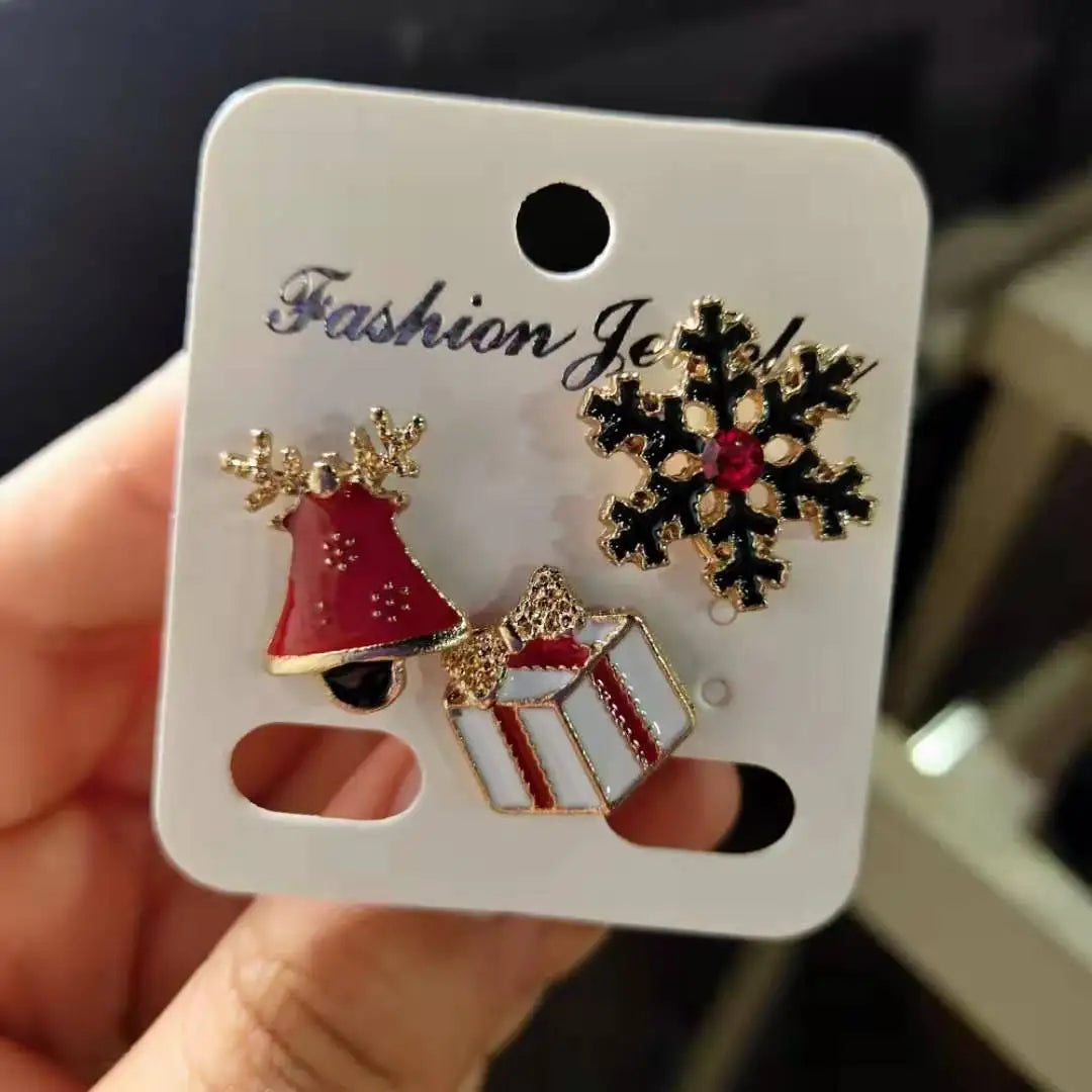 Christmas Small Brooches Set for Gifts