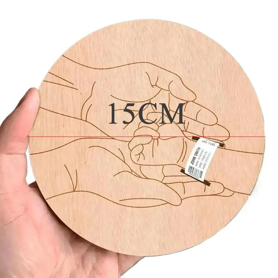 Baby Birth Wristband Wooden Holder