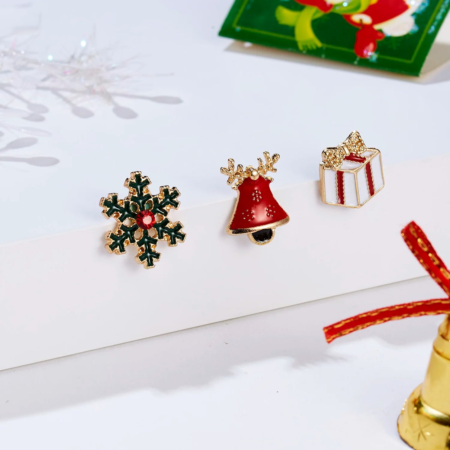 Christmas Small Brooches Set for Gifts