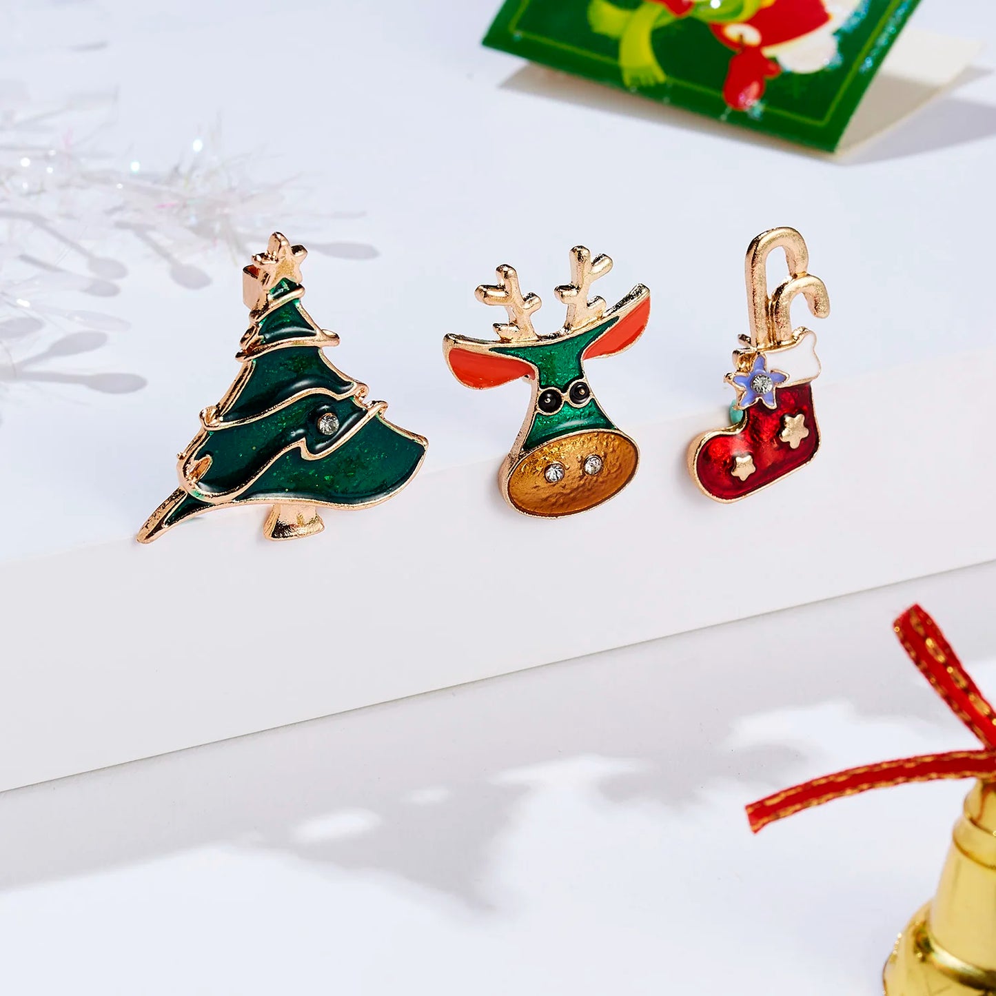 Christmas Small Brooches Set for Gifts