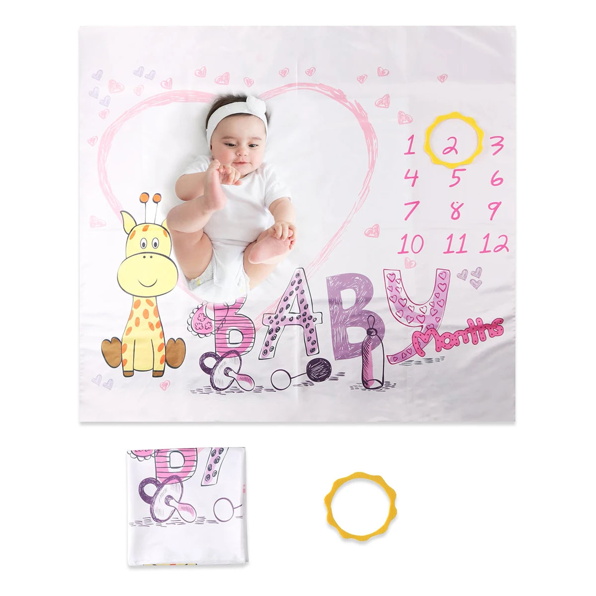 Newborn Monthly Photo Session Blanket For Baby Growth To Remember