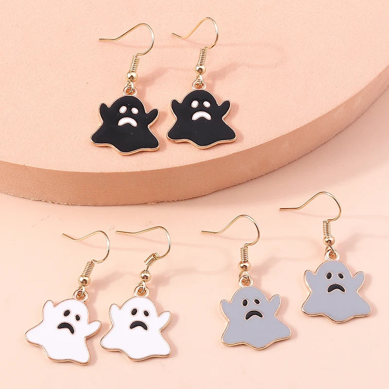 3pairs/set Halloween Drop Earrings For Girls