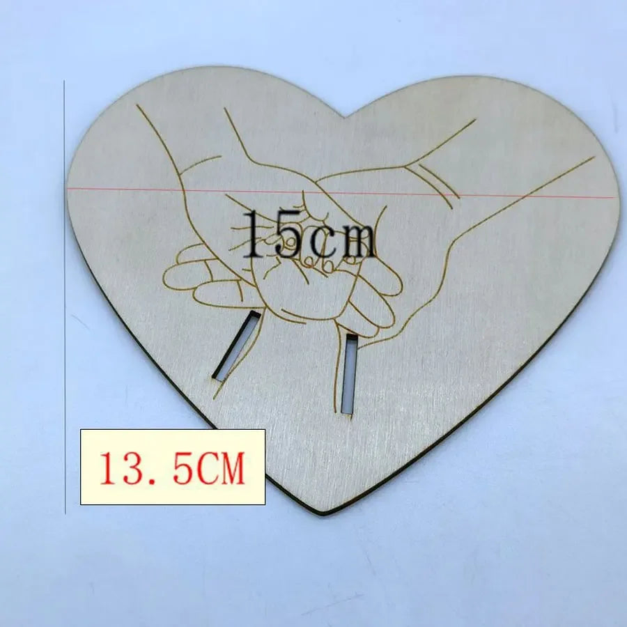 Baby Birth Wristband Wooden Holder