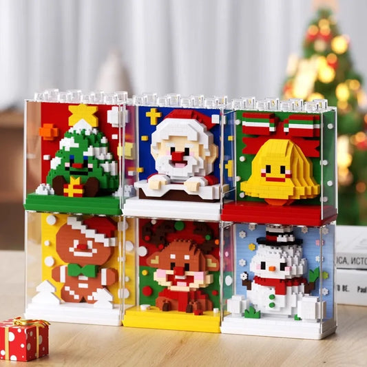 Christmas Small Building Mini Blocks Educational Leisure Gift