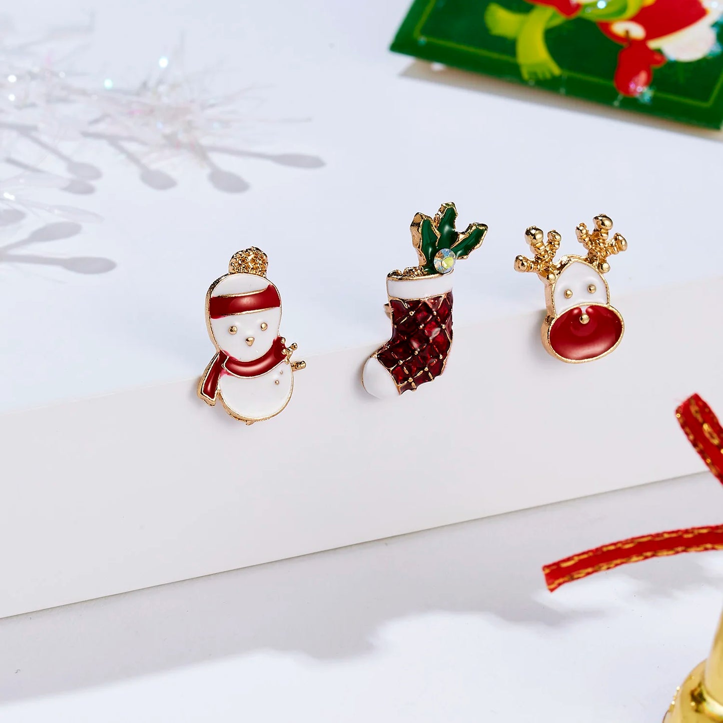 Christmas Small Brooches Set for Gifts