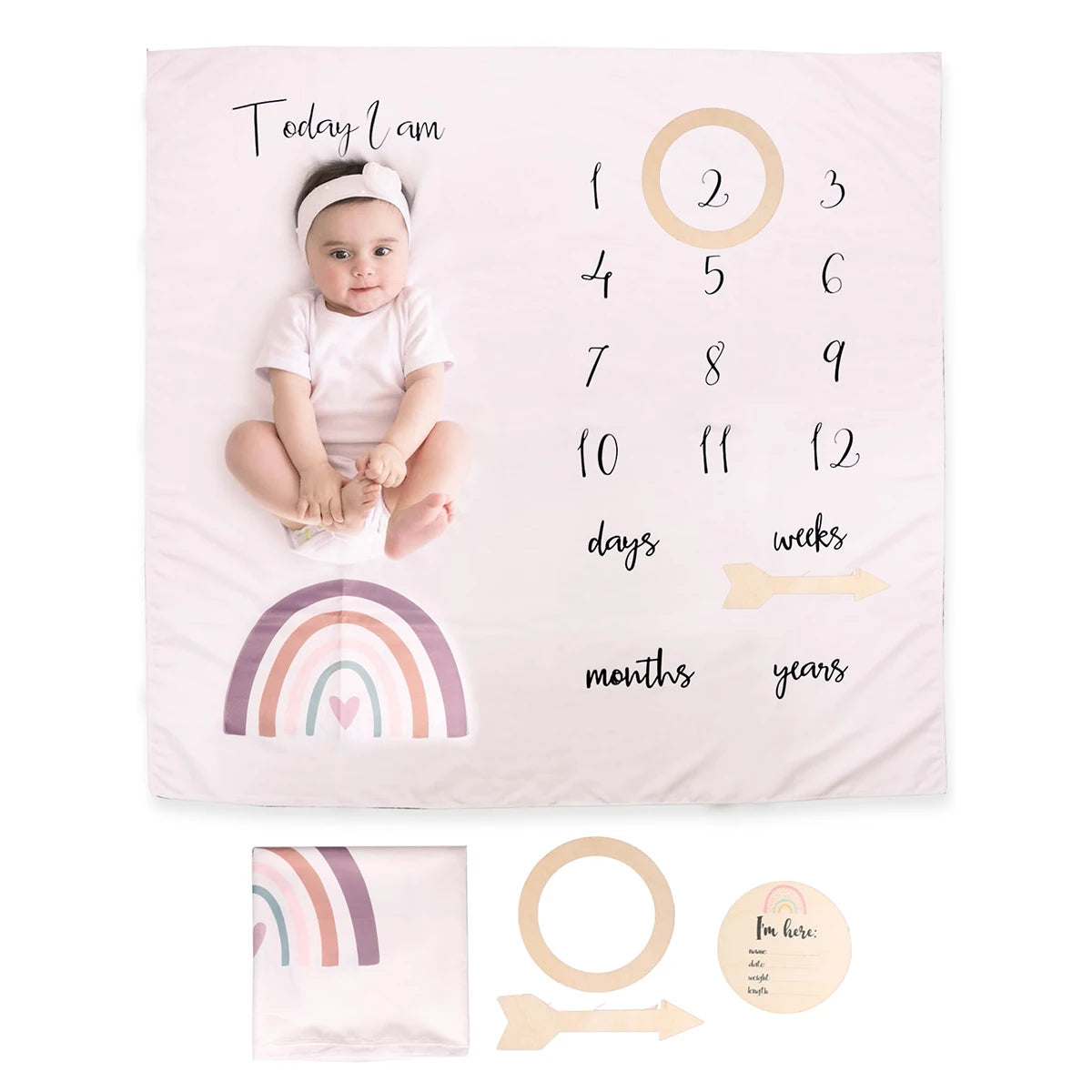 Newborn Monthly Photo Session Blanket For Baby Growth To Remember