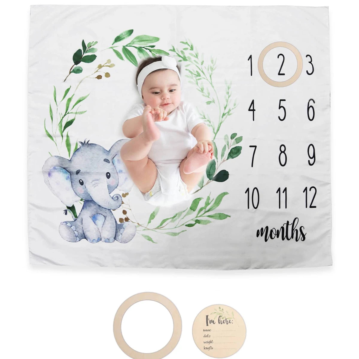 Newborn Monthly Photo Session Blanket For Baby Growth To Remember