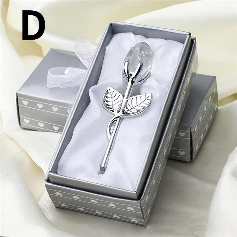 Silver rose design in a decorative box